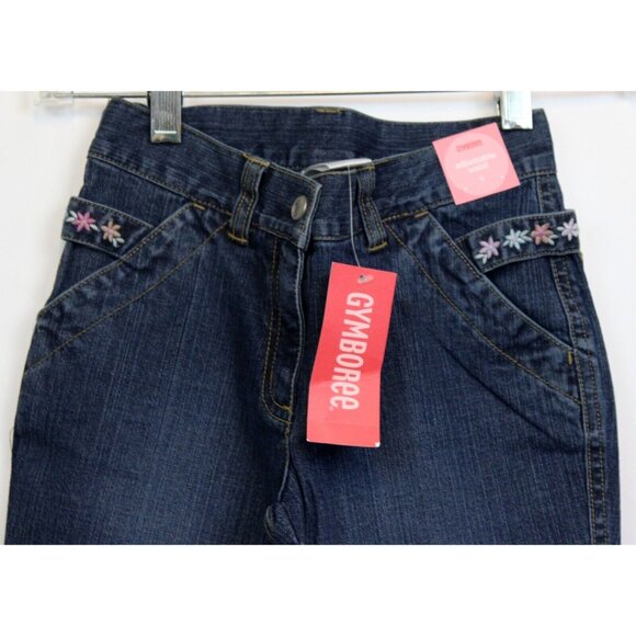 2006 Gymboree Park City Luxe Western Embroidered Scallop Jeans sz 6 NWT Flared - Picture 2 of 6